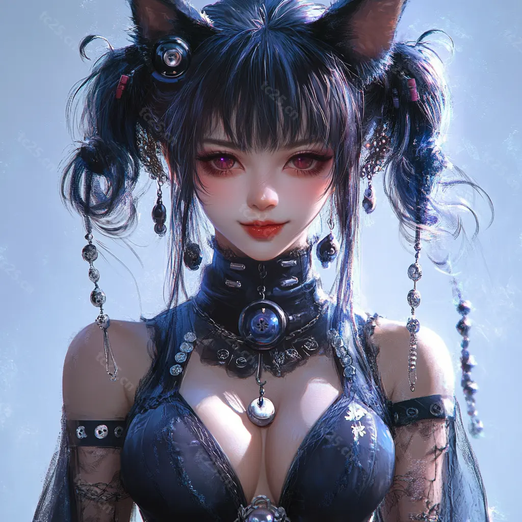 魔女绘卷恶魔女孩肖像midjounney提示词stable-diffusion-pormpt-天城私塾