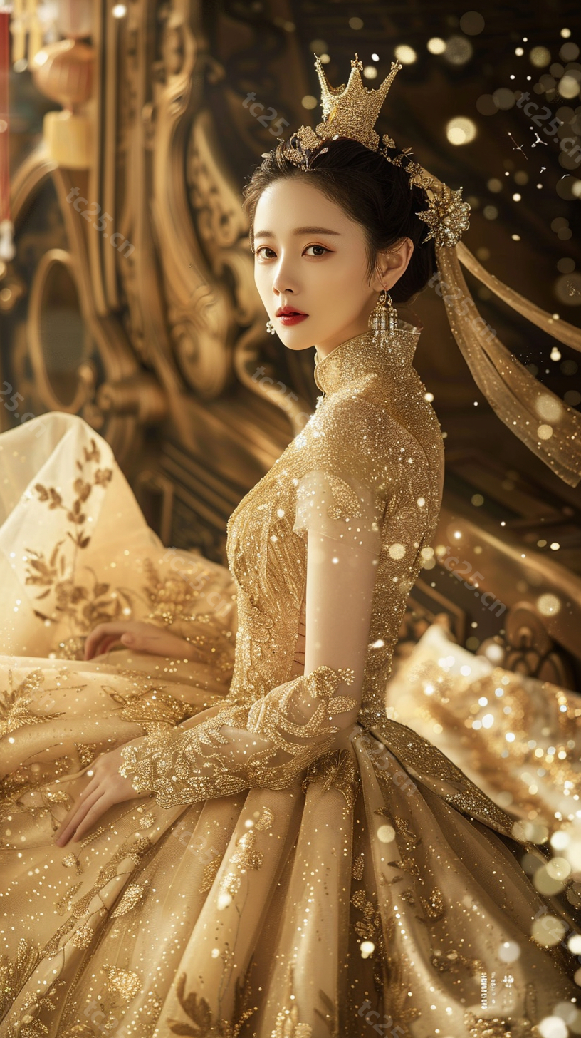 图片[7]-星海航船上金妆少女midjounney提示词、stable-diffusion-pormpt-天城私塾
