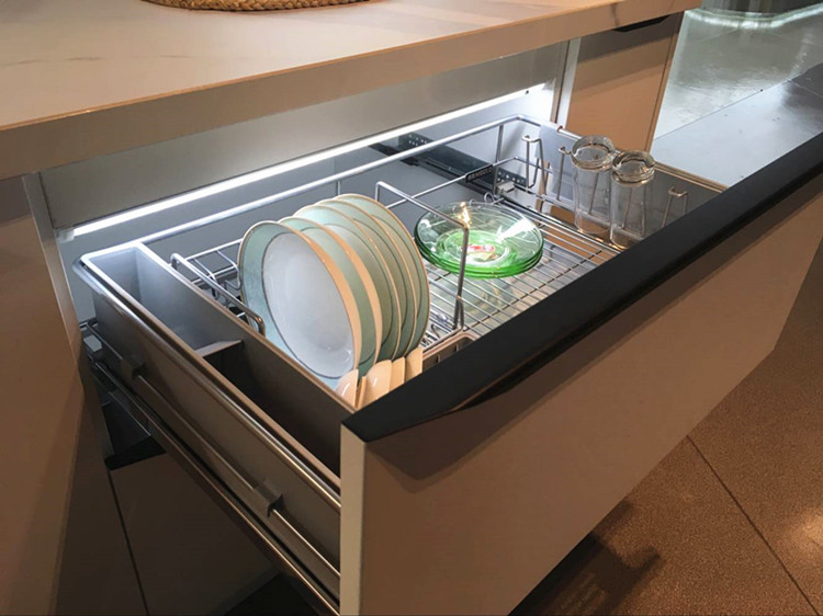 Higold Pull Basket Martin Series Dishes Seasoning Basket Kitchen Storage 