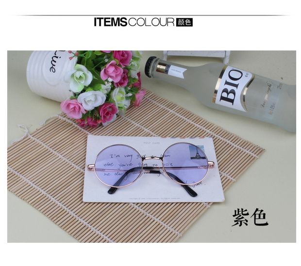Kính râm cho trẻ em Thủy triều Retro Chàng trai Cô gái Kính râm Trẻ em Kính râm cá tính - Kính đeo mắt kính kính chữ v