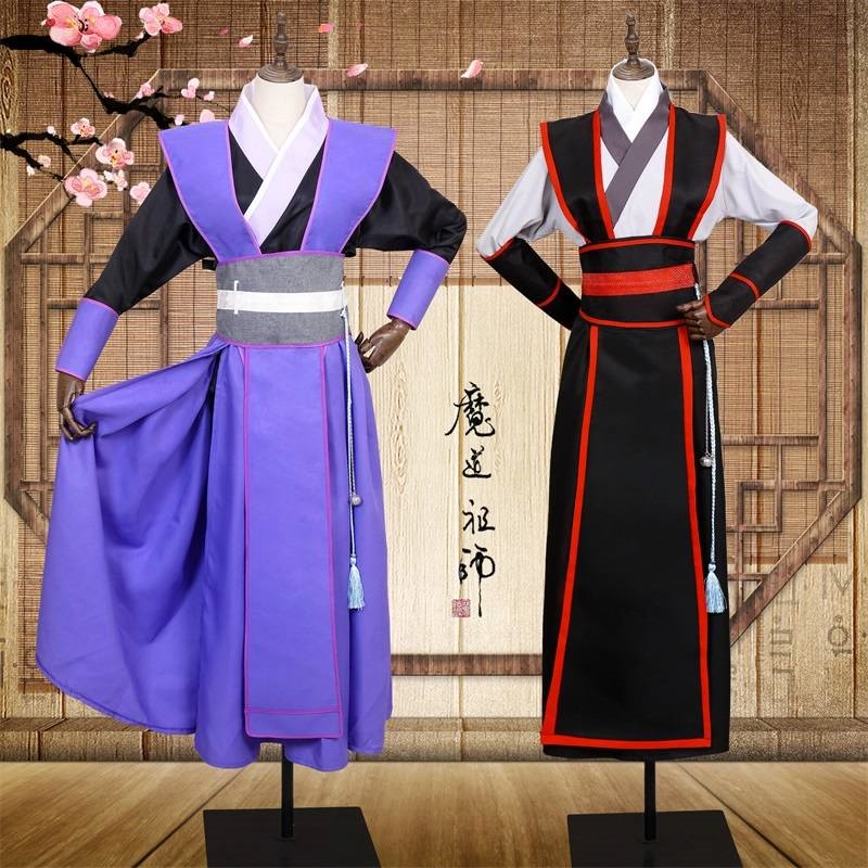 Magic Taoist phiên bản hoạt hình phái sinh Jiang Chengwei Wu Hao vị thành niên COS quần áo cosplay nam phong cách cổ xưa Hanfu - Quần áo ngoài trời áo thun reebok