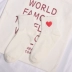 Hàn Quốc ulzzang mảnh lớn thêu tình yêu Harajuku rắn màu nữ ống vớ thể thao ngọt ngào vớ vớ cotton tất  Vớ bông