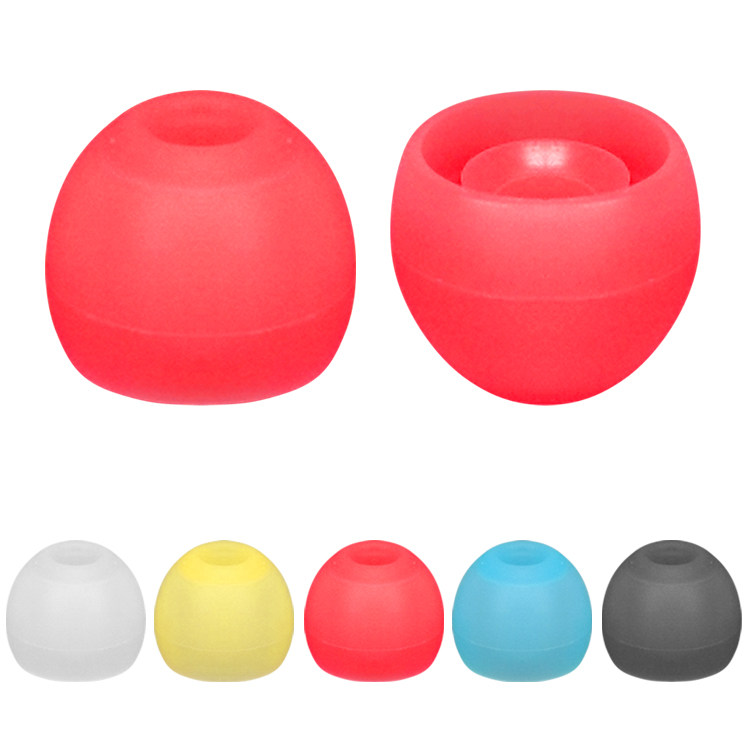 Blue earphone silicone sleeve yellow earplug sleeve red earphone sleeve special in-ear headphone accessories ear cap for girls