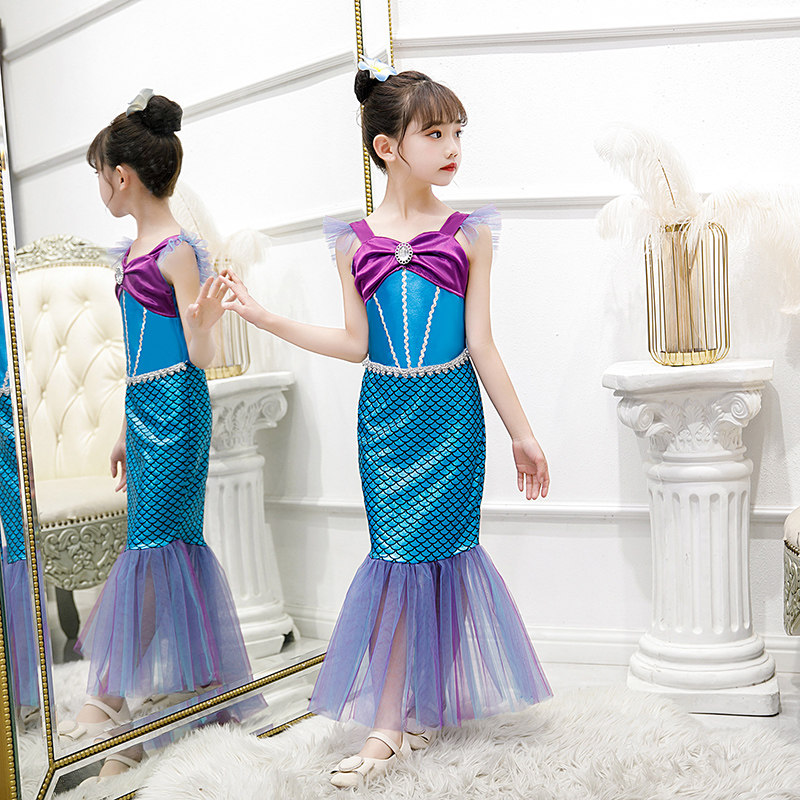 Mermaid Skirt Girl Princess Dress Baby Dress Baby Dress Birthday Party 61 Cosplay Children Play Out