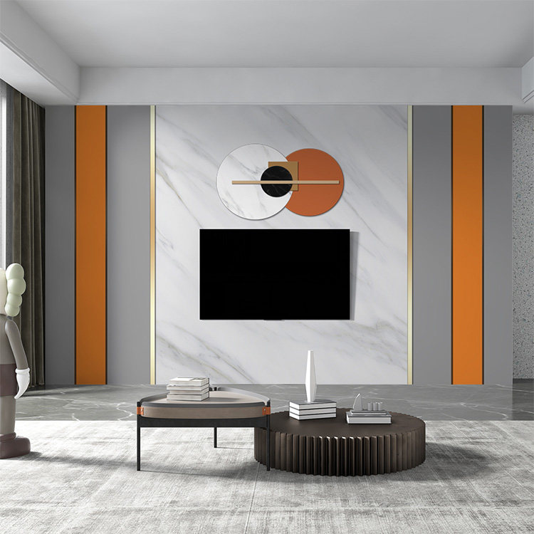 8D Modern Simple Geometry Circular TV Backwall Cloth 5D Luxury Bedroom Living Room Sofa Movie Wallpaper Wall Cloth