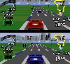 Off-road racing 2 chiếc xe màu đỏ vượt ra khỏi bảng điều khiển trò chơi Sega 16-bit MD đỉnh cao màn hình chia đôi màn hình chiến đấu - Kiểm soát trò chơi tay cầm chơi game xbox