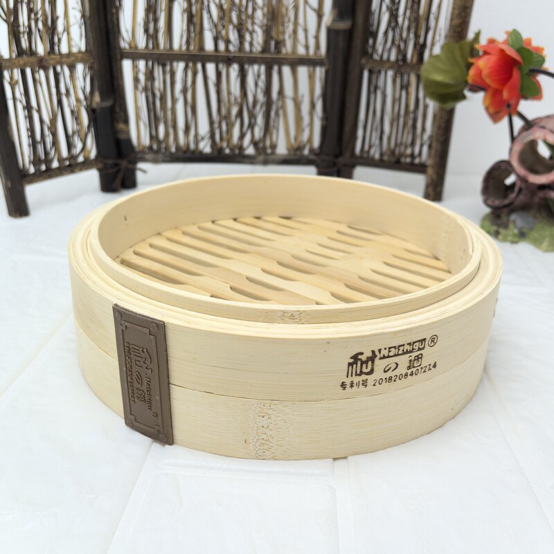 Bamboo Steamer for Small Steamed Buns, Commercial Steamer for Steaming Buns and Dumplings, Small Steamer for Breakfast Shops, Bamboo Steamer Grid, Shaxian Steamer
