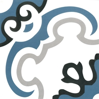 Марокко заземляемая синяя и белая плитка -300 -1 квадрат = 11 таблеток