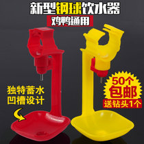 Chicken and duck with one-piece steel ball nipple automatic drinking water automatic feeding water belt hanging cup Chicken with automatic drinking water