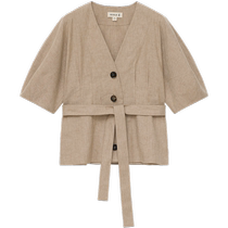 ICICLE Womens 2024 Early Autumn Cotton and Linen Stretch Fabric Jacket