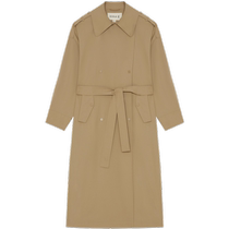 (Dewdrop Windbreaker) ICICLE Womens Early Autumn Wool Silk Loose Windbreaker Jacket Womens Khaki