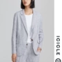 ICICLE Wo Womens 2019 Mùa xuân và mùa hè Mới đầy đủ vải lanh thông thường Blazer nữ AAAB219A02151A - Business Suit thoi trang nu