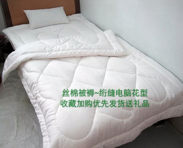 Cotton quilted by winter thickened Xinjiang cotton quilt warm single 1 5 m Chunqiu silk cotton quilted bedding hospital ward