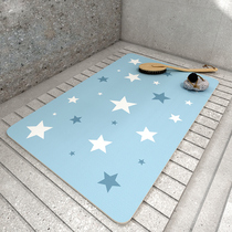 Bathroom absorbent Toilet non-slip mat Carpet mat Household mat Door mat Doormat Natural quick-drying rubber