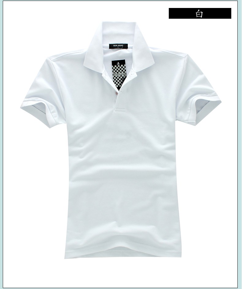 Nắng trưởng thành nam POLO nam cổ áo nhỏ tay áo thun nam trẻ trung thể thao tất cả quần áo giải trí màu trắng áo thun nam gucci