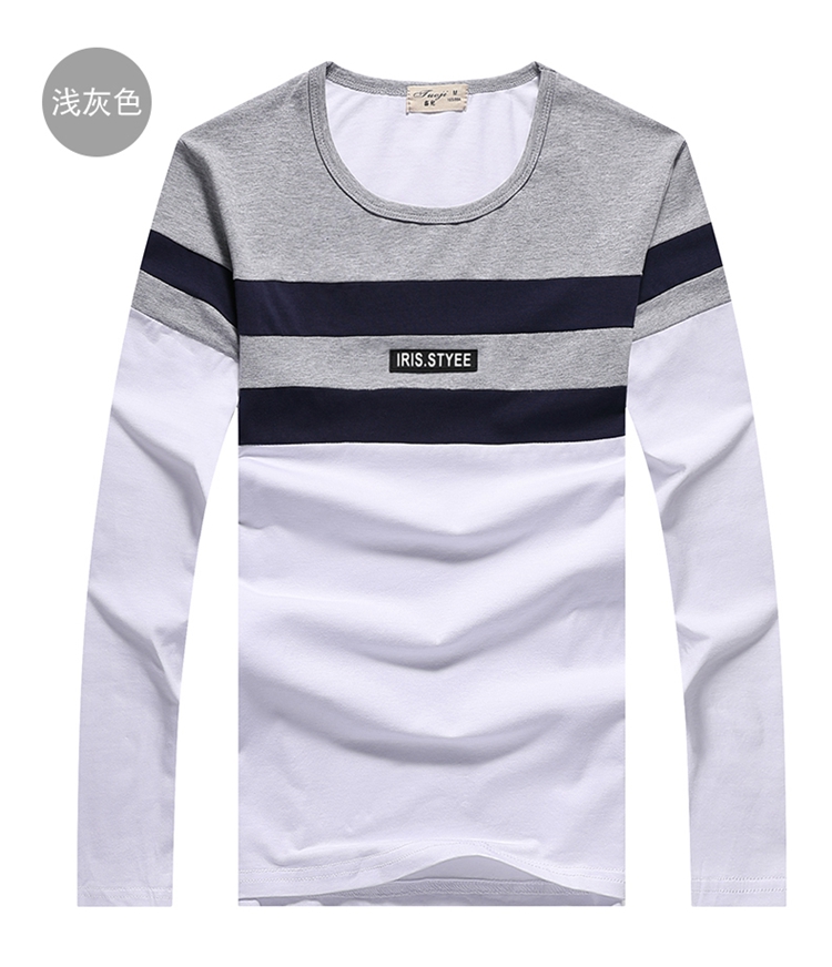 Áo thun dài tay nam mùa xuân và mùa thu chạm đáy áo mùa hè quần áo body body thanh niên mỏng phần cotton dài trục ao thun nam dep
