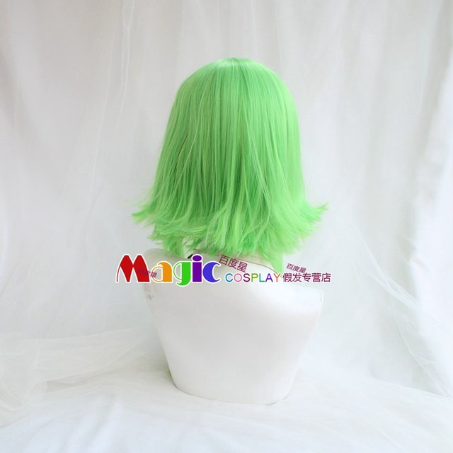 cosplay wig V ຄອບຄົວ VOCALOIDGUMI ຮ້ອງເພງຊຸດ wig ສີຂຽວອ່ອນສິດທິໃນການຄອບຄອງຈຸດໂລກ