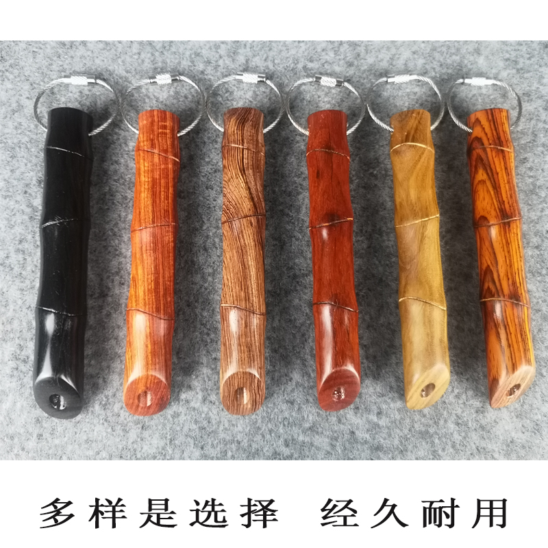 Ebony anti-wolf cool stick key stick Outdoor self-defense self-defense pocket dark weapon defense tactical stick Tactical pen palm stick