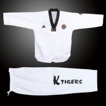 2O20 New Tiger Team White Coach Performance Wear Full Cotton Long Sleeve Short Sleeve Taekboxing Adult Moving Supplies