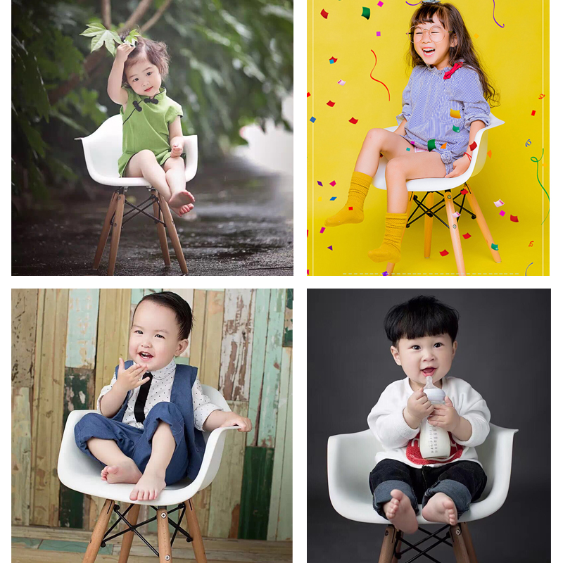 New children's props stool photo studio photography supplies children's white chair simple location photo photography props