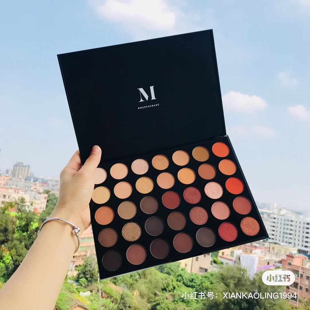 Spot second hair ~ Wei Ya recommends MORPHE-35 color eye shadow plate matte earth nude color practical color wild color