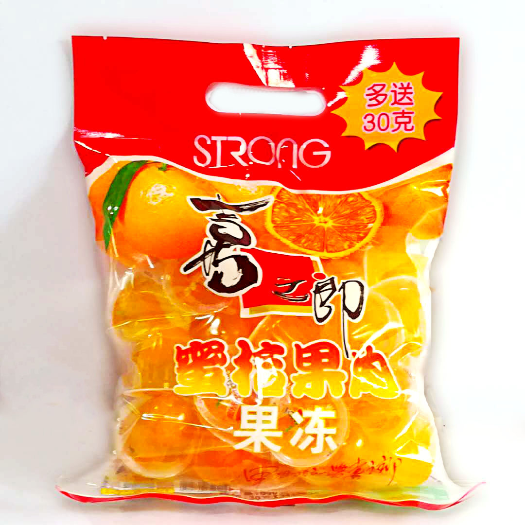 Xizhilang fruit jelly tangerine 990g summer office leisure children childhood childhood childhood childhood snack bag