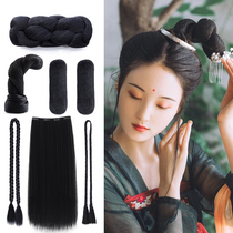 Hanfu headwear full set of ancient dress styling hairstyling women 100 hitch ancient hair Temples Horn Bag Hemp Flowers Ultra Fairy Ancient Wind Hair Accessories