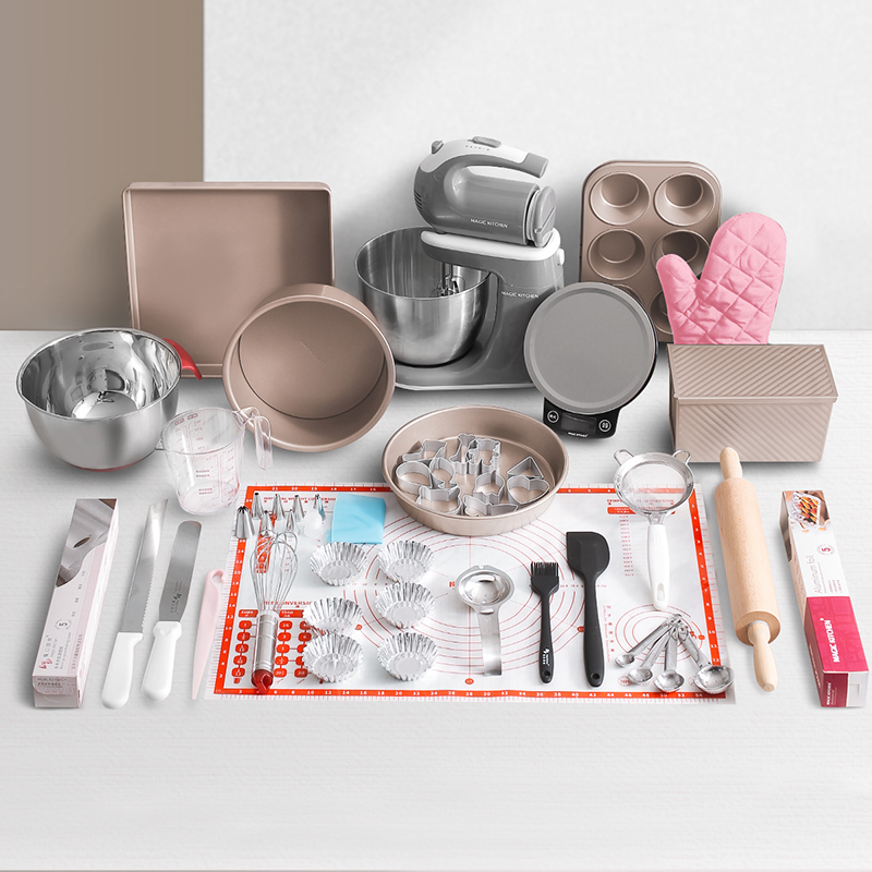 Magic kitchen baking tools set novice starter chiffon cake oven appliances household baking mold full set