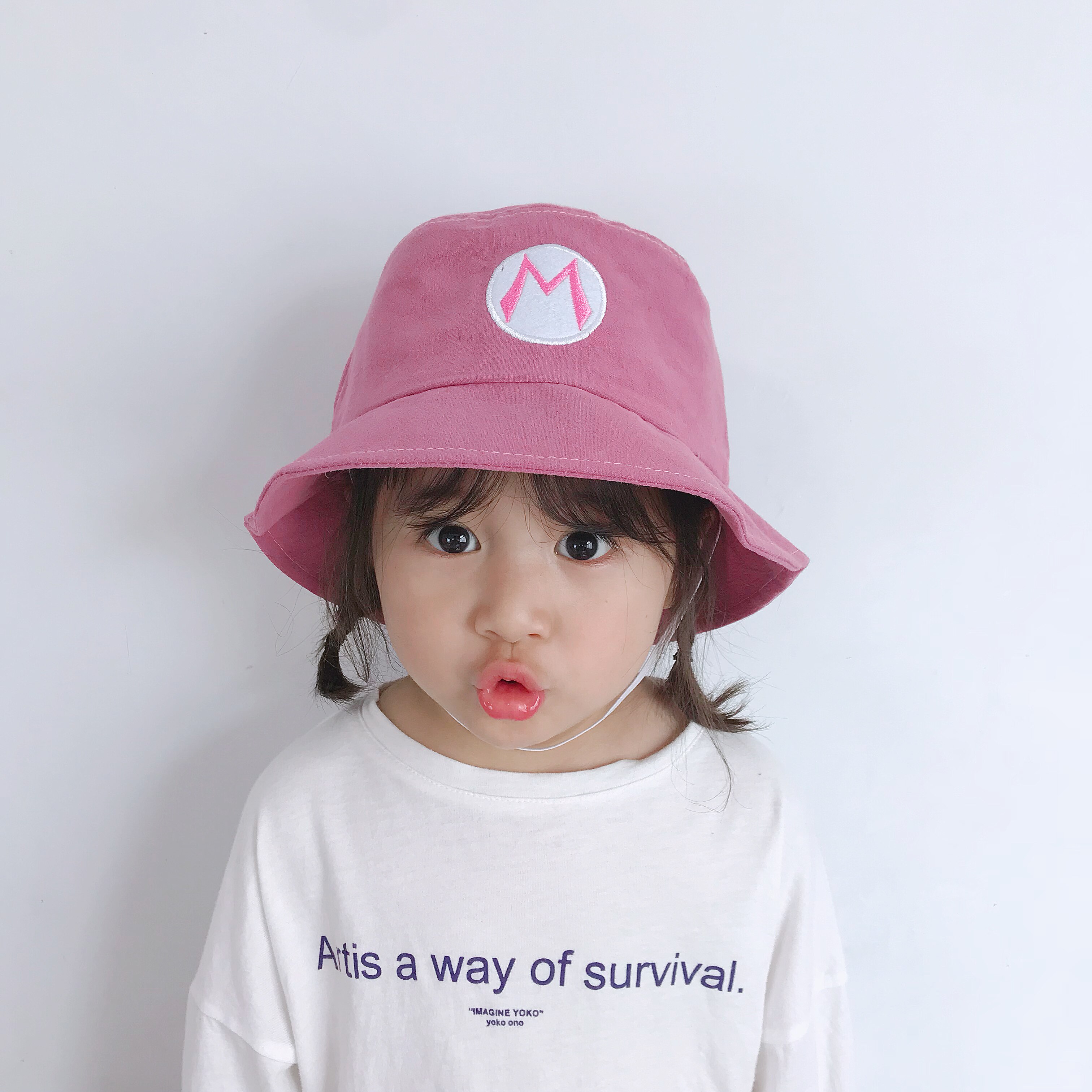 Korean version of baby fisherman hat 3-year-old children's hat men's basin hat fashion ins girls' hat sunshade anti-sun sun hat tide