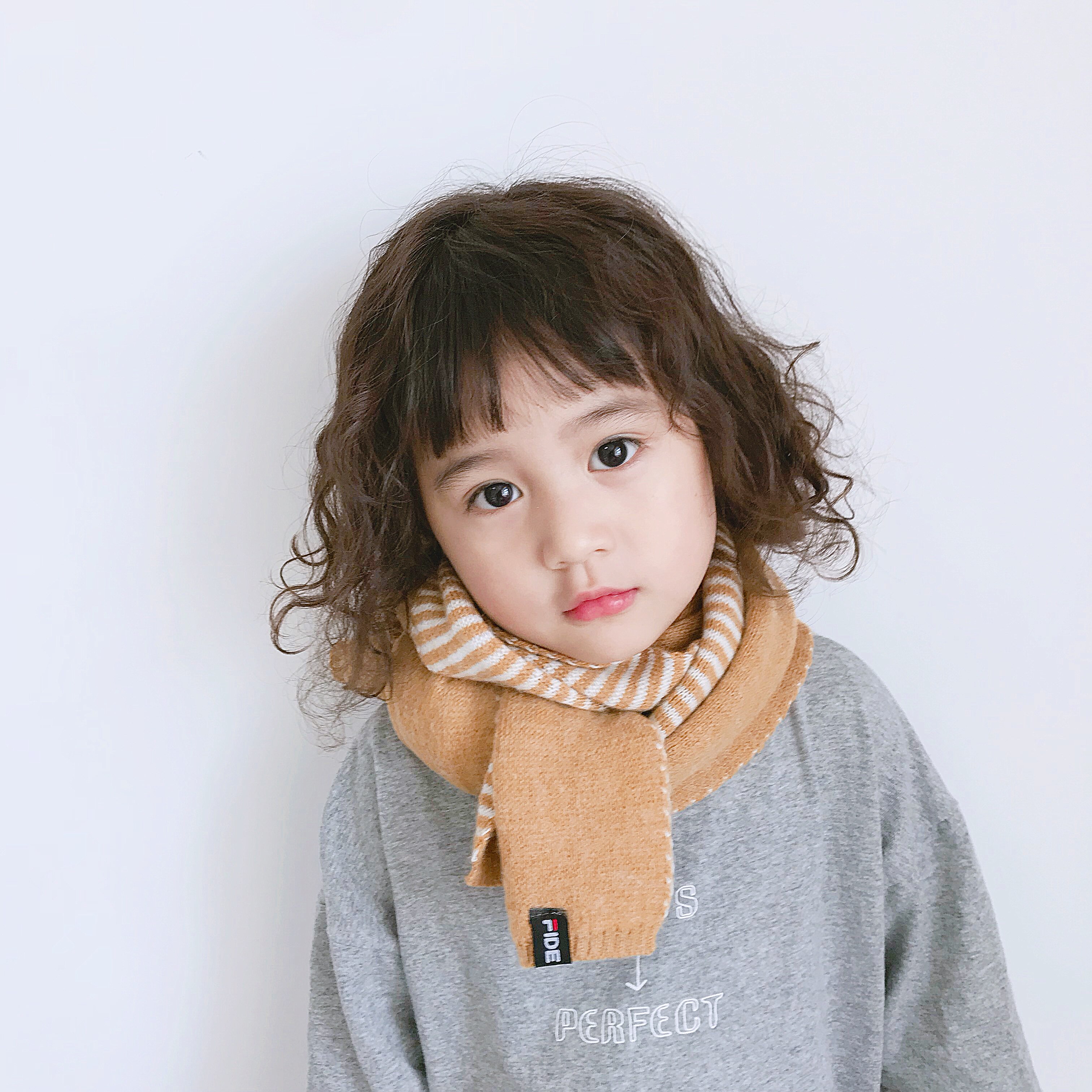 Toddler scarf Autumn Winter South Korea New products Children scarf Long version boy Warm Stripes Foreign Pie Kid Scarves