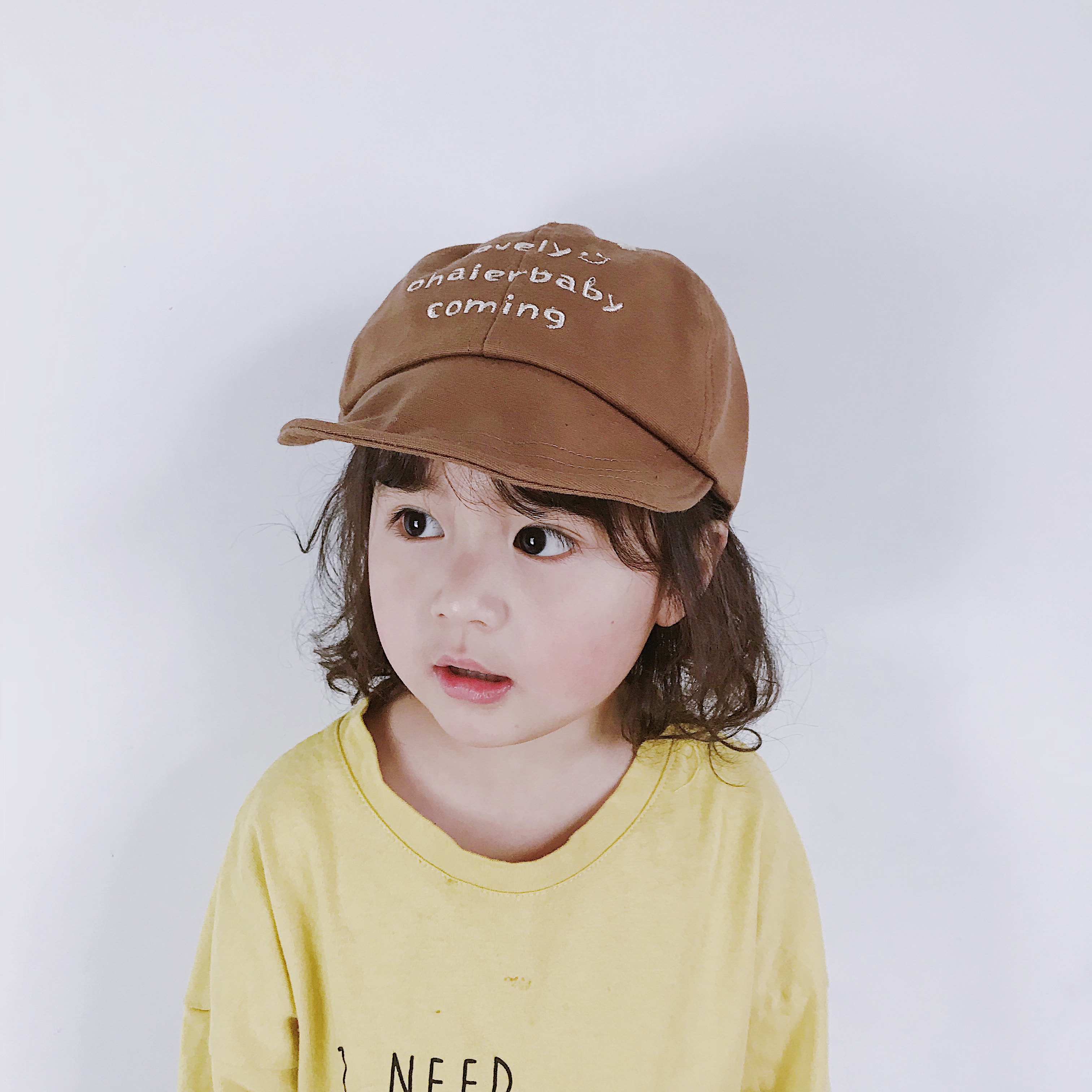 Korean version of children's peaked cap female 1-3 years old male baby hat autumn 2-year-old child baseball cap sunshade girl sun hat