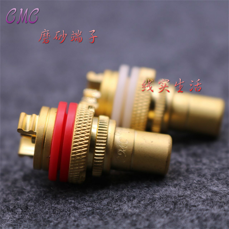 CMC pure copper gold plated lotus female seat rca female audio amplifier terminal accessories rca socket HIFI amplifier jack