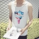 Summer Slim phiên bản Hàn Quốc của áo thun cotton bó sát không tay Kobe in áo nba bóng rổ quần áo thể thao nam - Áo vest cotton áo khoác đông nam