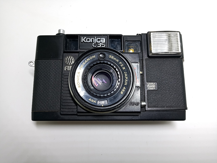 KONICA Konica C35EF 3D J AF MF phim phim cố định focus đánh lừa rangefinder camera (với mẫu