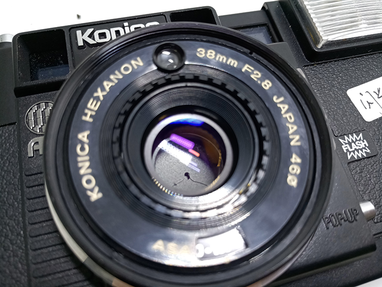 KONICA Konica C35EF 3D J AF MF phim phim cố định focus đánh lừa rangefinder camera (với mẫu