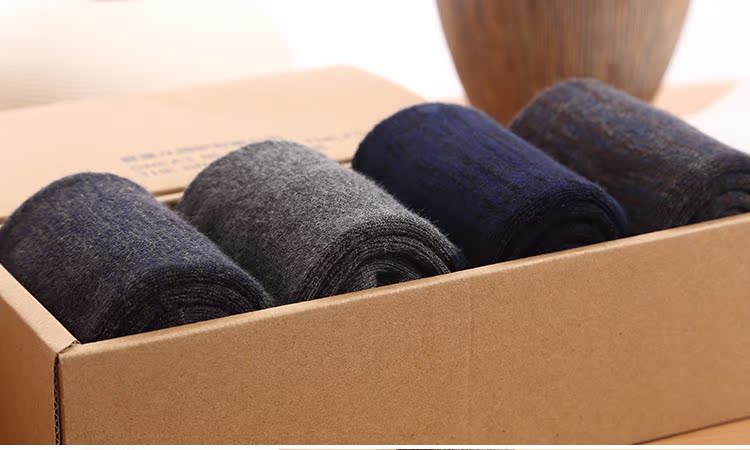 Mùa đông dày nam vớ cotton cộng với vớ nhung Mùa đông terry siêu dày khăn vớ cotton ống vớ tất lười
