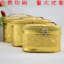 Set to advertise Gift Makeup Bag Print Logo Print Logo Manufacturer Wholesale Beauty Salon Bag Hardshell Bag Box Golden Order