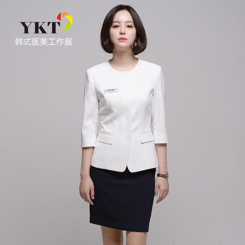 韩式美容院美体护理师工作服医疗整形医院前台咨客服工作服职业装