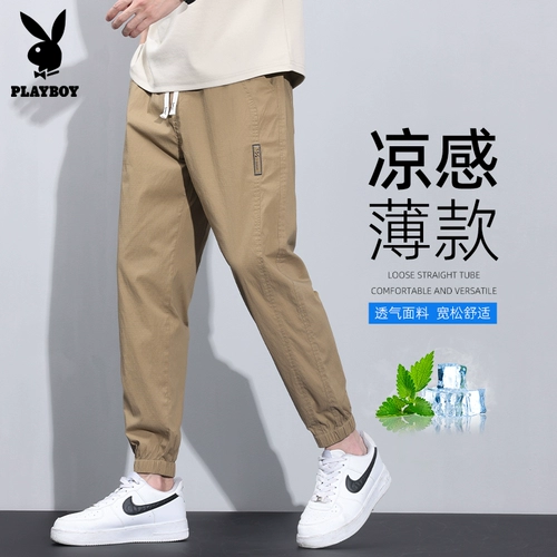 Playboy, летние тонкие трендовые модные универсальные штаны