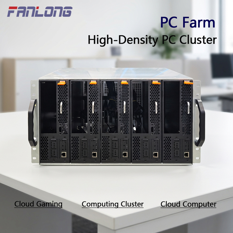 Pc Farm6U5 Node Rack-Mounted Server Chassis Cloud Gaming Computing Power Cluster Cloud Computer