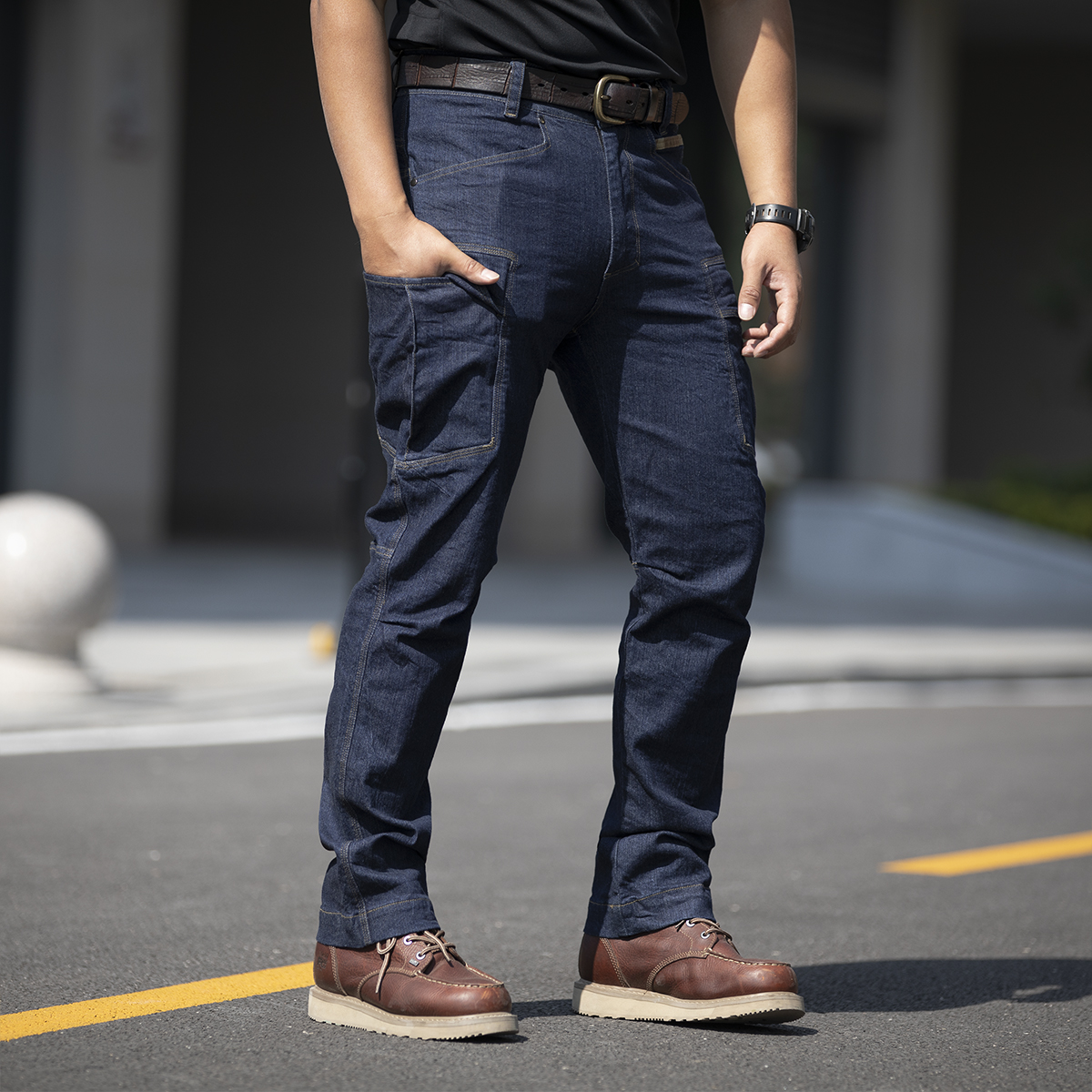 Summoning dragon breaker tactical jeans city business commuter stretch workwear spring and autumn outdoor casual training pants