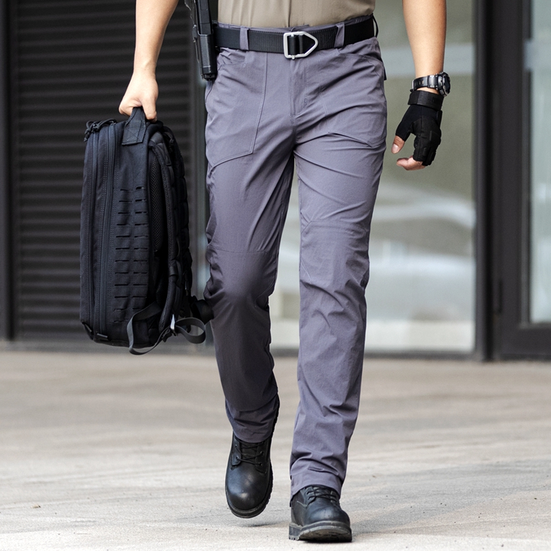 Governing Officer Tactical Pants Men's Summer Slim Fit Outdoor Long Pants Engineering Pants Stretch for Pants Speed Dry Pants