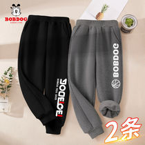 Babudou childrens pants mens loose sports style 2022 new trendy cool all-match trend spring and autumn boys sweatpants