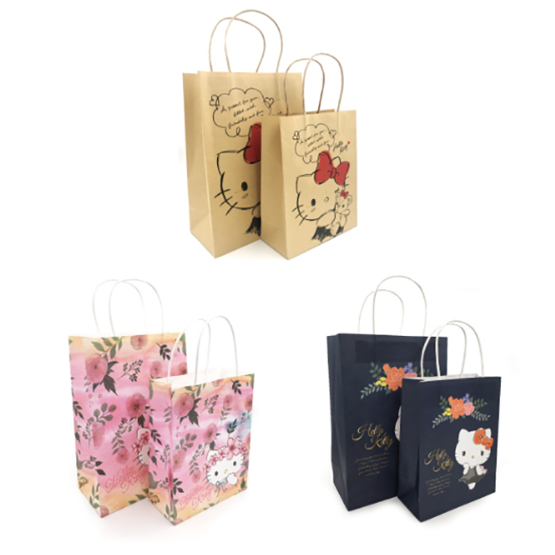 2021 new cartoon cute tote bag custom gift shopping paper bag custom personality delivery logo paper bag