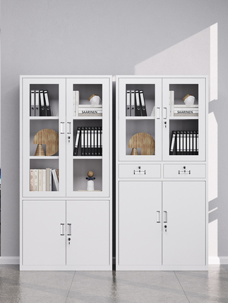 Shanghai Steel -made Office File Cabinet Iron Leather Cabinet File Cabinet Data Cabinet Financial Voucher with Lock Reserve Storage Book Cabinet