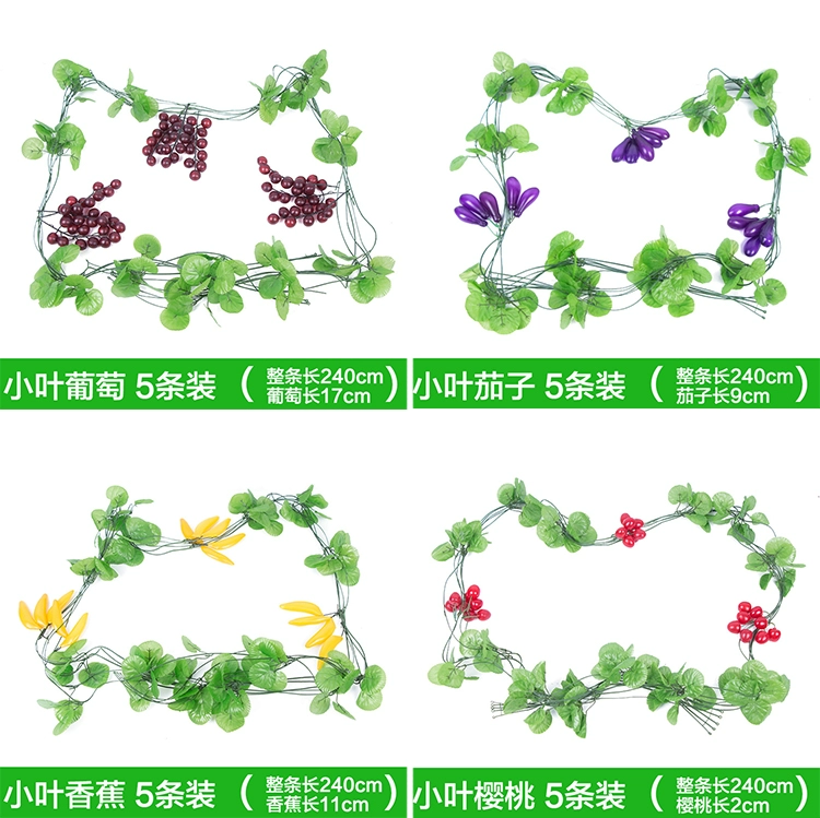 Mô phỏng hoa quả mây hoa nho trang trí ống thực vật mây hoa giả trang trí mây trần xanh lá mây - Hoa nhân tạo / Cây / Trái cây hoa giả để bàn thờ