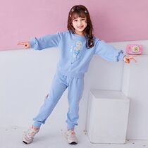 Girls trousers in spring dress for the big child Princess Aisha childrens sleeve clothes spring and autumn little girl sportswear suit