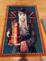Mongolian beauty series pure wool tapestry 150#100cm