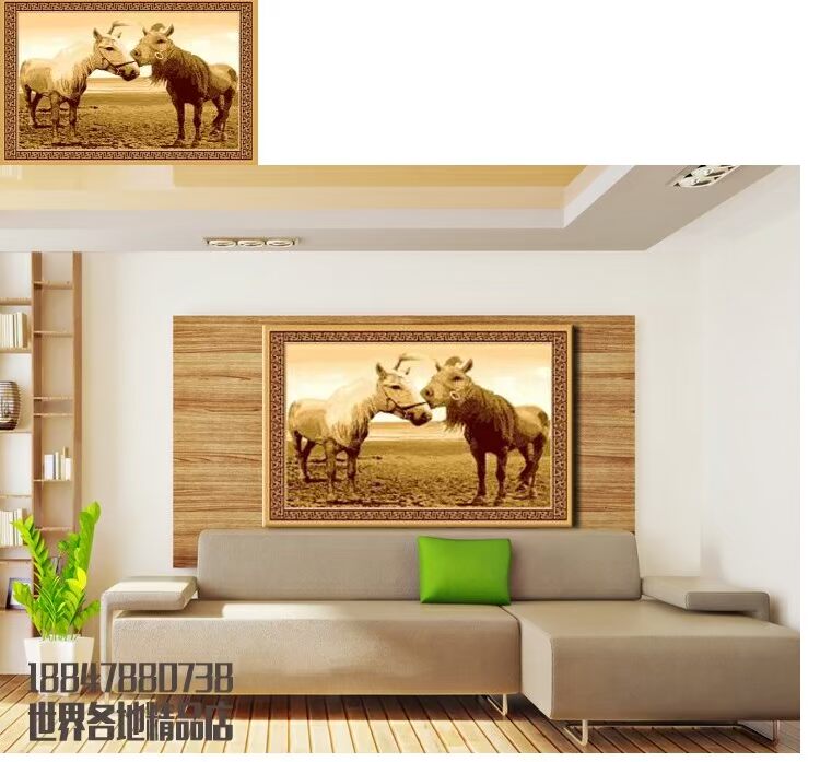 Tấm thảm Ulaanbaatar của Mông Cổ 0,9mx1,25m - Tapestry thảm trang trí phòng khách