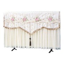 55-inch 65-inch TV cover dust cover wall-mounted LCD TV fabric lace cover modern simple